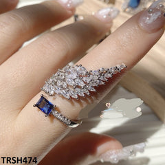 TRSH474 YJF Tear Leaf Ring