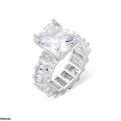 TRSH535 CLJ Baguette Layered Ring