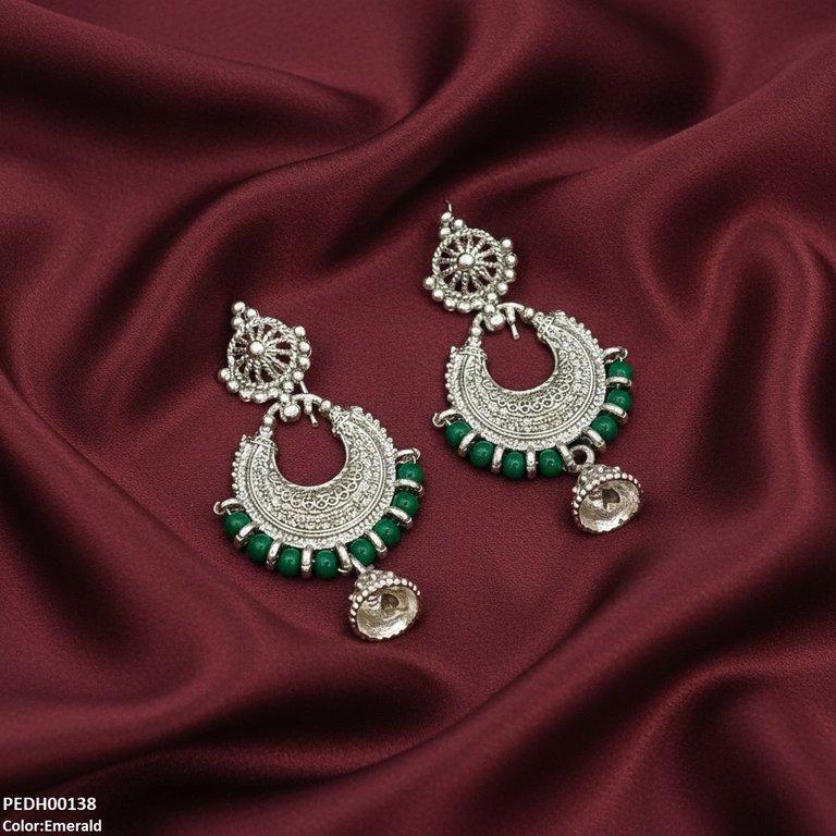 PEDH00138 SDQ Moon Drop  Earrings - PEDH