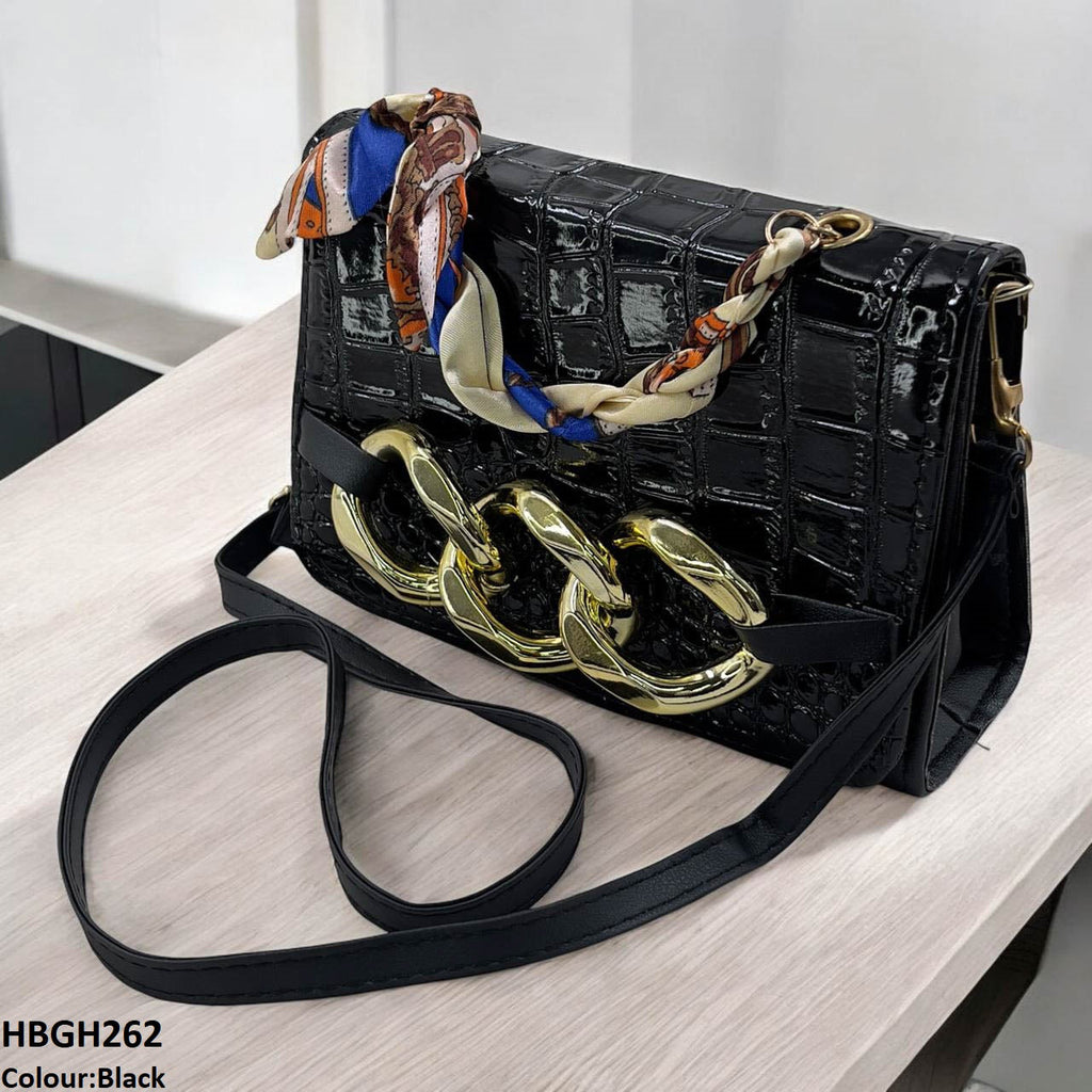 HBGH262 CYG Scarf Linked Chain Bag