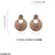 CEDH086 RYO Round Drop Earrings Pair