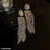 CEDH109 YBJ Rhinestone Pear Tassel Drop Earrings