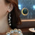 CEDH119 SGC Pearl Tassel Drop Earrings pair
