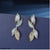 CEDH167 SYB Paint Leaf's Drop Earrings Pair