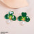 CEDH172 KSU Leaf Painted Earrings Pair