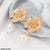 CEDH176 YYE Flower Pearl Drop Earrings Pair