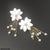 CEDH178 LQP White Flower Drop Earrings Pair