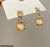 CEDH186 YQG Square Chain Drop Earrings