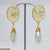 CEDH218 NMG Oval Wired Beads Drop Earrings Pair