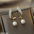 CEDH221 BTO Traditional Pearl Drop Earrings Pair