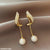 CEDH221 BTO Traditional Pearl Drop Earrings Pair