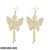 CEDH263 JMN Butterfly Drop Earrings Pair