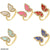 CRGH347 ZHK Butterfly Painted Ring Adjustable