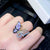 CRSH419 GWH Butterfly Band  Ring Adjustable