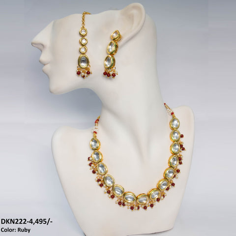 DKN222 Kundan Necklace Set