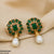PEDH050 FRZ Pear Bead Drop Earrings Pair