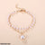 TBCH156 LSH Curb Pearl Hand Bracelet Openable