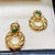 TEDH306 GWH Zircon Chand Bali Earrings