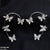 TEFH020 YQG Imported Butterfly Ear Cuffs Pair