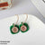 TEHH183 AMY Square Coin Ear Hoops Pair