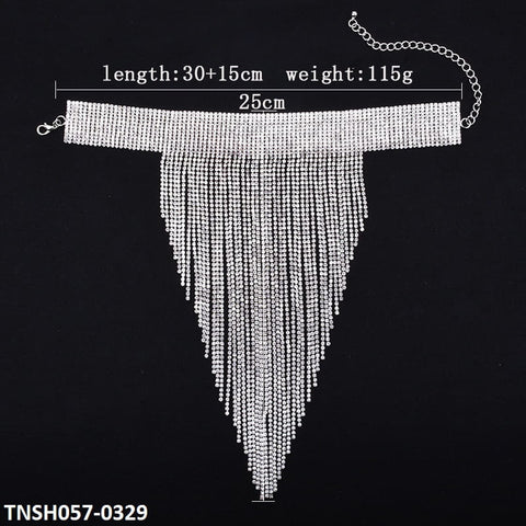 TNSH057 BQN Traditional Tassels Drop Necklace